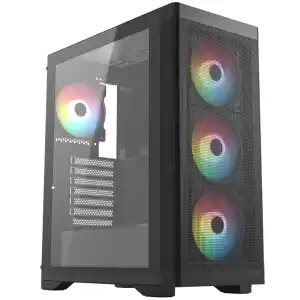 FRISBY FC-9480G 600w 80+ Siyah RGB Fan Mid Tower ATX Kasa