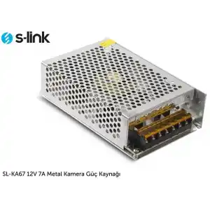 S-LINK SL-KA67 12V 7 Amper Metal Adaptör