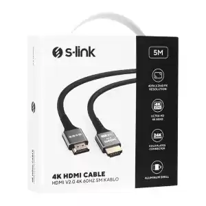 S-link SLX-HD4K05 5 m 4K HDMI Kablo