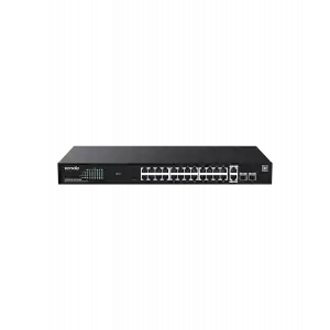 TENDA TEG228P-24-410W 24GE PoE Port (410W), 4xSFP Cloud Yönetilebilir Switch
