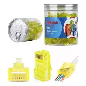 TRKLink EZ RJ45 KONNEKTÖR (SARI) 100 lü PAKET YENİ NESİL
