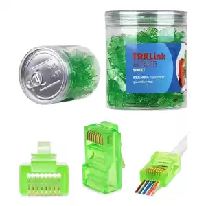 TRKLink EZ RJ45 KONNEKTÖR (YEŞİL) 100 lü PAKET YENİ NESİL