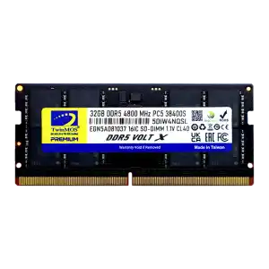 TwinMOS Sodimm DDR5 32GB 4800MHz CL40 Notebook Ram