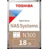 18TB TOSHIBA 7200RPM N300 SATA3 512MB HDWG51JUZSVA