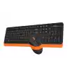 A4 TECH FG1010 Q Türkçe Kablosuz Turuncu 2000dpi Klavye+ Mouse
