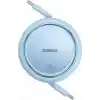 Baseus Free2Draw Mini Makaralı 1m. USB-C Şarj Kablosu 100W - Mavi