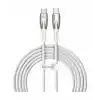 Baseus Glimmer Serisi Type-C den Type-C ye 100W  2m Kablo-Beyaz