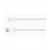 Belkin Örgülü Apple Lightning Hızlı Şarj ve Data Kablosu 1m Beyaz