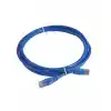 Cat6 U/UTP Patch Cord LSZH 5m Mavi