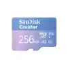 Creator 256GB 190/130MB/s microSDXC UHS-I A2 V30 Adaptörlü Hafıza Kartı SDSQXAV-256G-IN6MS