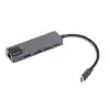 DARK DK-AC-U31X46 5i 1 Arada USB 3.1 Type-C to Ethernet / HDMI USB 3.0 - USB 2.0 / USB-C 65W Macbook Port Çoklayıcı HUB