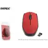 EVEREST KM-218 USB Kablosuz 2.4Ghz Kırmızı Kumaş Yüzey Mouse