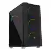 FRISBY FC-9405G 650W 80+ Siyah Dual-Ring RGB Fan Mid Tower ATX Kasa