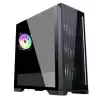 FRISBY FC-9455G VETRO 850W 80+ Bronze Siyah Dual-Ring RGB Fan Mid Tower ATX Kasa