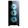 FRISBY FC-9455G VETRO 850W 80+ Bronze Siyah Dual-Ring RGB Fan Mid Tower ATX Kasa