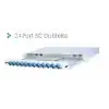 Full Set 24 Fiberli SM SC DX 1U Rack Tipi Fiber Panel