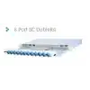 Full Set 8 Fiberli MM SC DX 1U Rack Tipi Fiber Panel