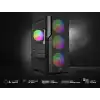 GAMEBOOSTER CRUX E650B 650W 80+ Siyah Mesh Panel Full Tower E-ATX Kasa