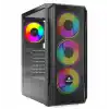 GAMEBOOSTER GB-T005MB Powersız Siyah Mesh Panel Mid Tower ATX Kasa