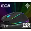 INCA IMG-343 USB 6400dpi siyah RGB Optik Oyuncu Mouse