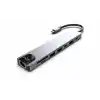 INCA ITPC-7T 8 Port Type-C Hub+Çevirici Aluminyum Çoklayıcı