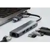 INCA IUTP-5T 3 Port USB/Type-C X3 USB 3.0 + Type-C Ethernet RJ45 Aluminyum Kasa