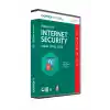 KASPERSKY INTERNET SECURTY 4 KULLANICILI  TR 1 YIL DVD