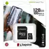 KINGSTON 128GB Canvas Select Plus Gen3 MicroSDXC UHS-I 150MB/S CL10 Card + Adapt