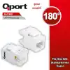 QPORT CAT6 180 DERECE KEYSTONE JACK (Q-J180K)
