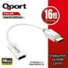 QPORT Q-DP-HD2 DISPLAY PORTUNDAN HDMI CEVIRICI 4K 60HZ
