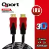 QPORT Q-HDMI15 HDMI 1.4 V ALTIN UÇLU KABLO 15 MT