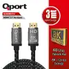 QPORT Q-HDMI213 HDMI 2.1 8K V ALTIN UÇLU KBLO 3 MT