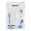 S-LINK SL-CAT6030BL 30cm Mavi CAT6 Patch Kablo