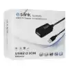 S-LINK SL-UE145 USB2.0 30m Şeffaf Uzatma Kablo