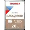TOSHIBA HDWG62AUZSVA N300 3.5 20TB 7200rpm 512MB Sata 7/24 NAS Harddisk