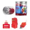 TRKLink EZ RJ45 KONNEKTÖR (KIRMIZI) 100 lü PAKET YENİ NESİL