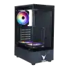 VENTO VG2803F 650W Siyah Temper Camlı Mid Tower ATX Kasa