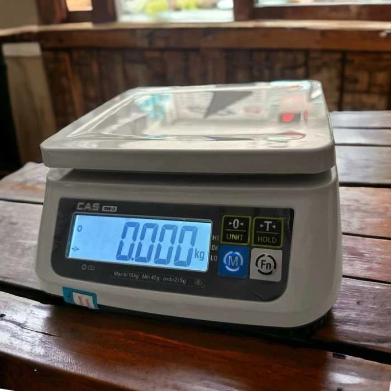 Cas SW Akülü Çift Gösterge (6 Kg) 1 Gr Tartım Terazisi