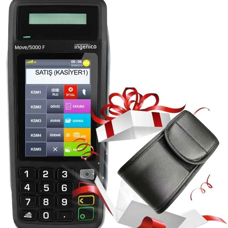 İngenico Move 5000 F Yeni Nesil Mobil Pos Yazarkasa Çanta Hediyeli