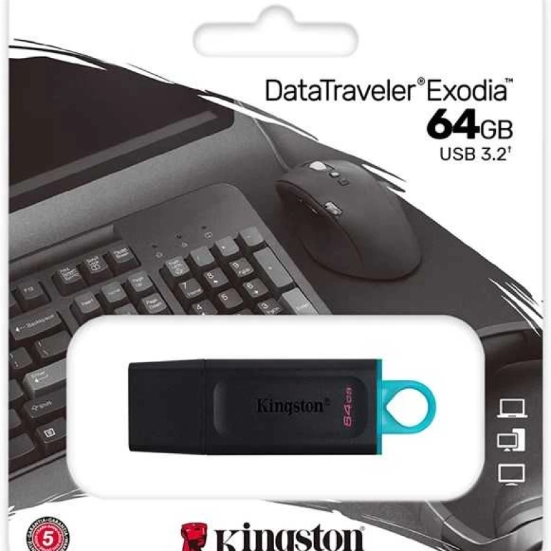 Kingston 64GB Exodia Usb3.2 Gen1 DTX/64GB