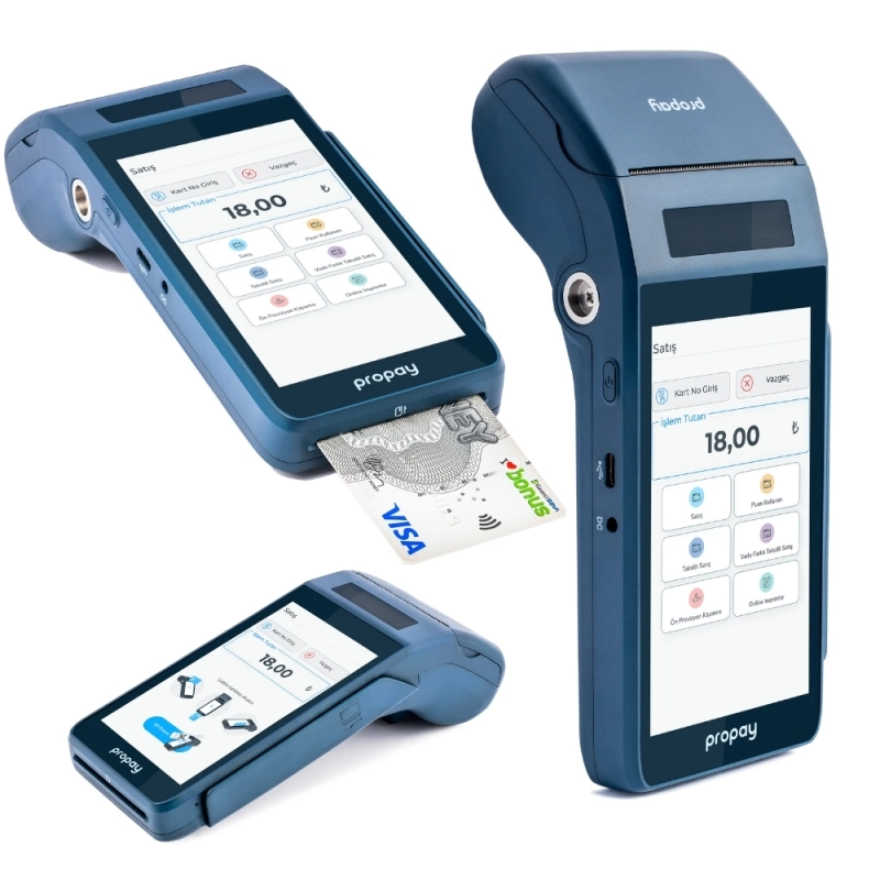 Propay P1000-ECR Android Yazarkasa Pos 30 Adet Rulo Hediye