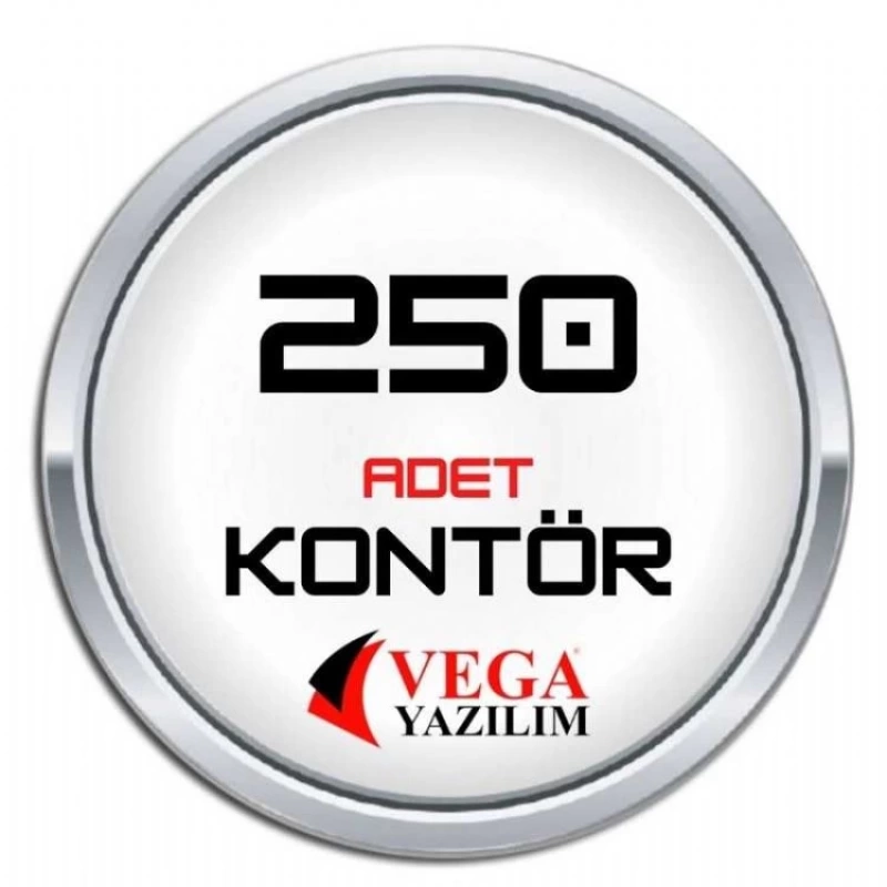 Vega yazılım Kontör 250 Adet