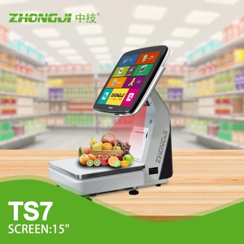 newPOS TS7 İntel Celeron N4000 15 inc TFT Ekran 4GB Ram Terazi Pos Barkod Yazıcılı