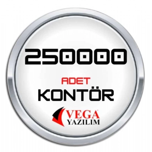 Vega yazılım Kontör 250,000 Adet