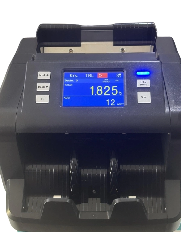 New silver H-P80 Para Sayma Makinası Tek Katlı 6 Ülke