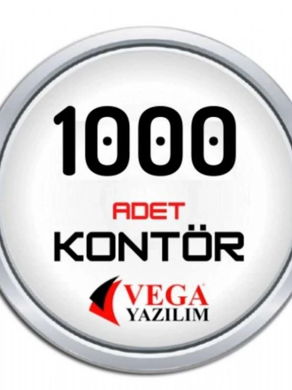 Vega yazılım Kontör 1000 Adet
