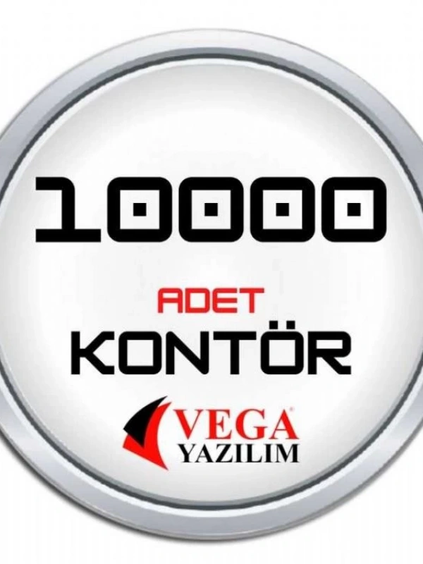 Vega yazılım Kontör 10,000 Adet