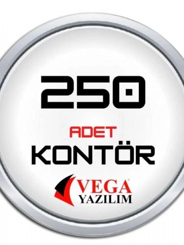 Vega yazılım Kontör 250 Adet