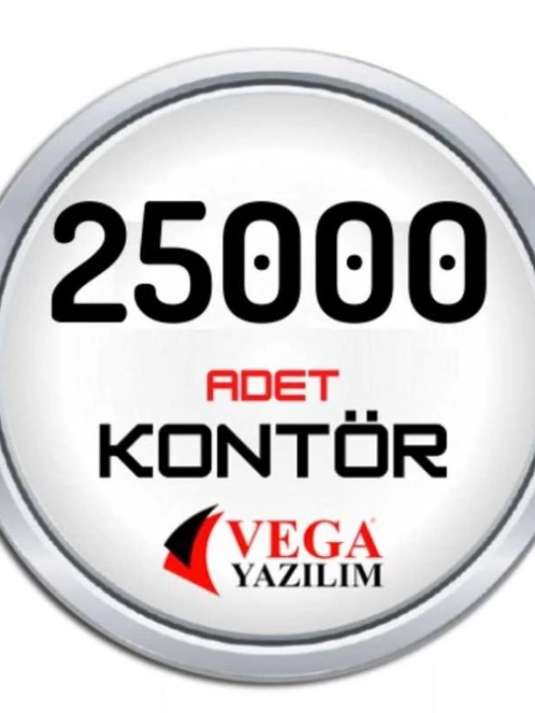 Vega yazılım Kontör 25,000 Adet