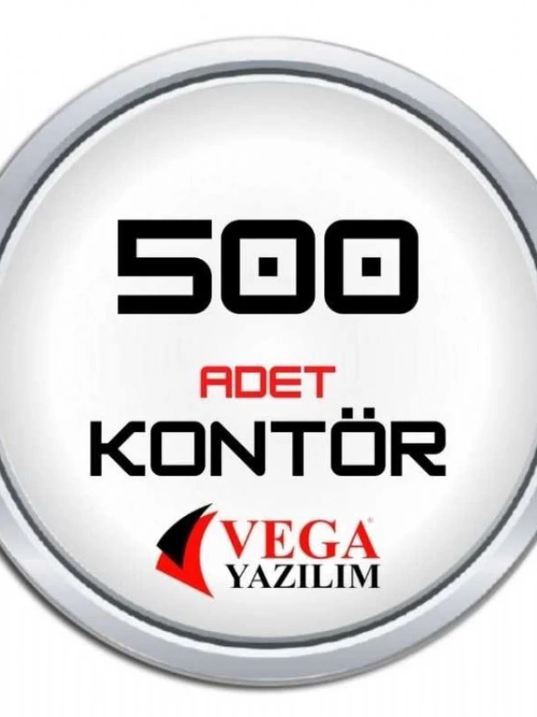 Vega yazılım Kontör 500 Adet